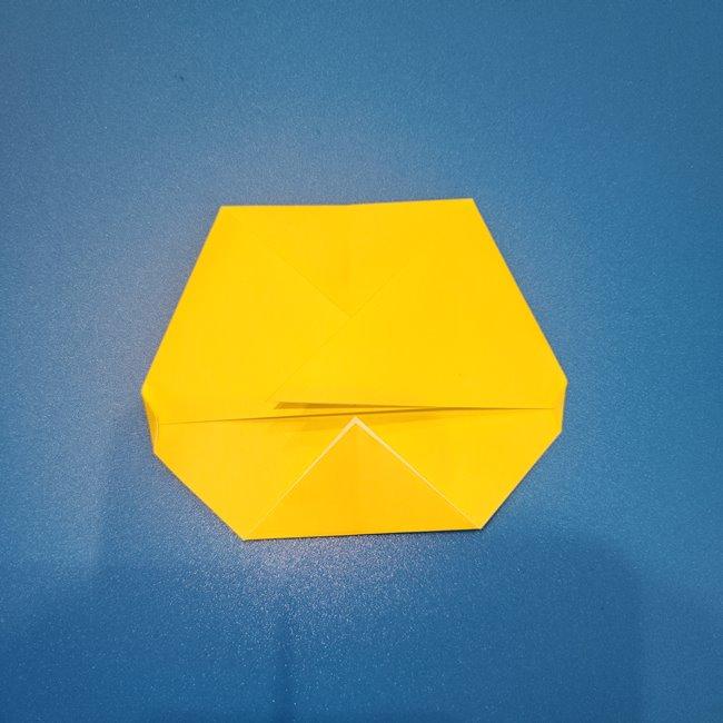 キャプテンピカチュウの折り紙の折り方作り方①顔(9)