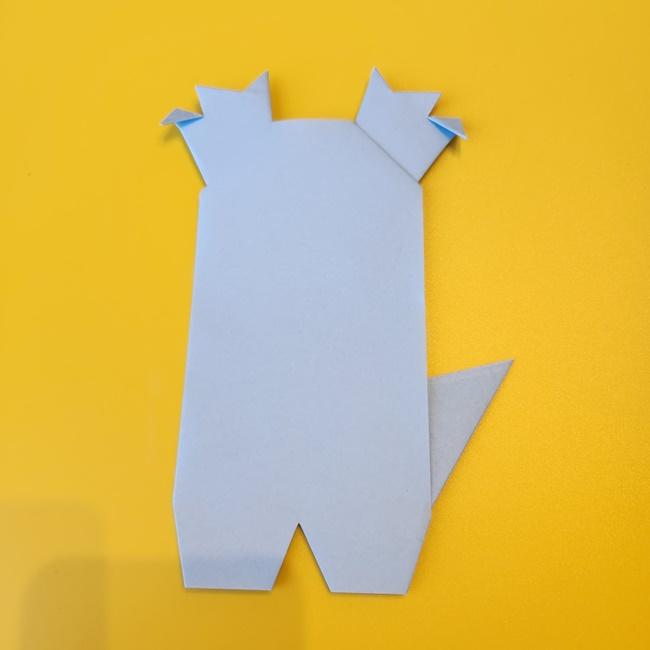 ぐるみんの折り紙の簡単な作り方折り方④貼り合わせ(3)