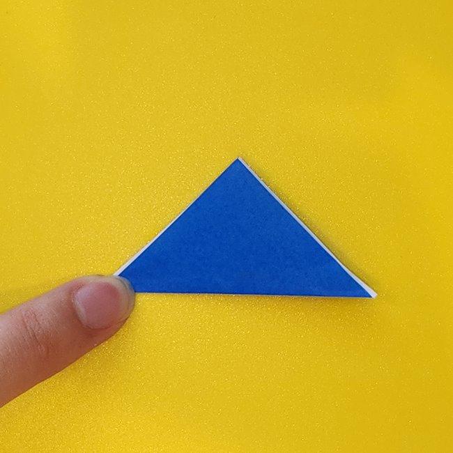 ミジュマルの折り紙の折り方は簡単♪①顔と耳(9)