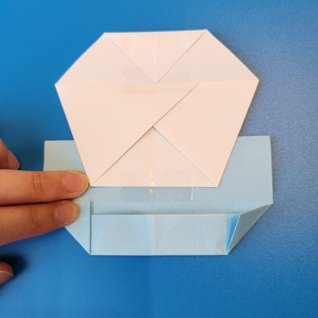 クワッスの折り紙の簡単な折り方作り方③顔・完成(18)