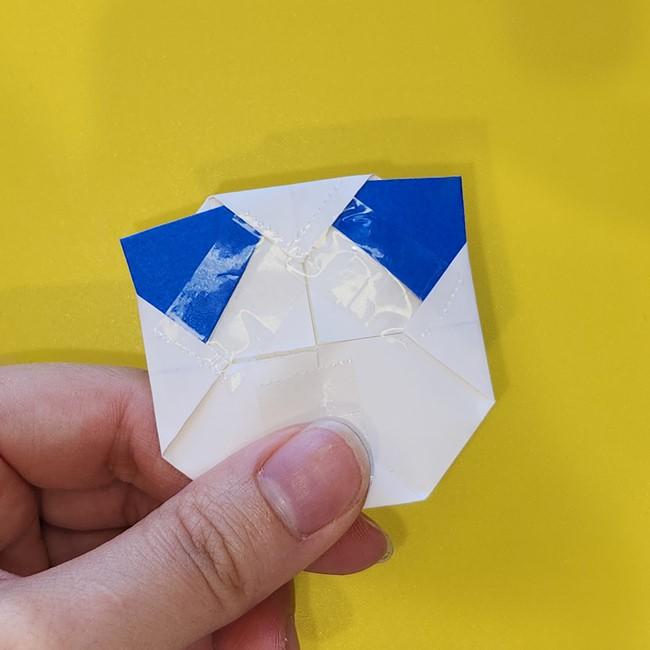ミジュマルの折り紙の折り方は簡単♪②貼り合わせ(5)