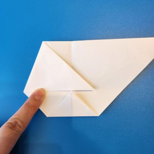 クワッスの折り紙の簡単な折り方作り方①顔(8)