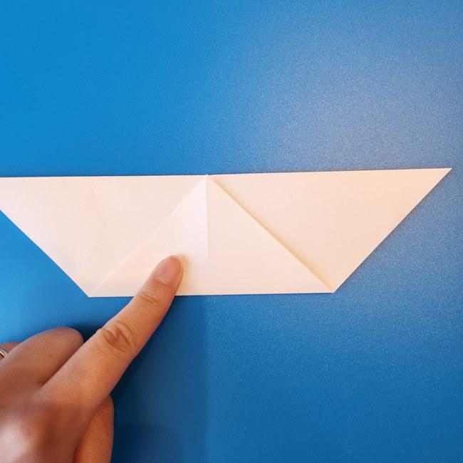 クワッスの折り紙の簡単な折り方作り方①顔(5)