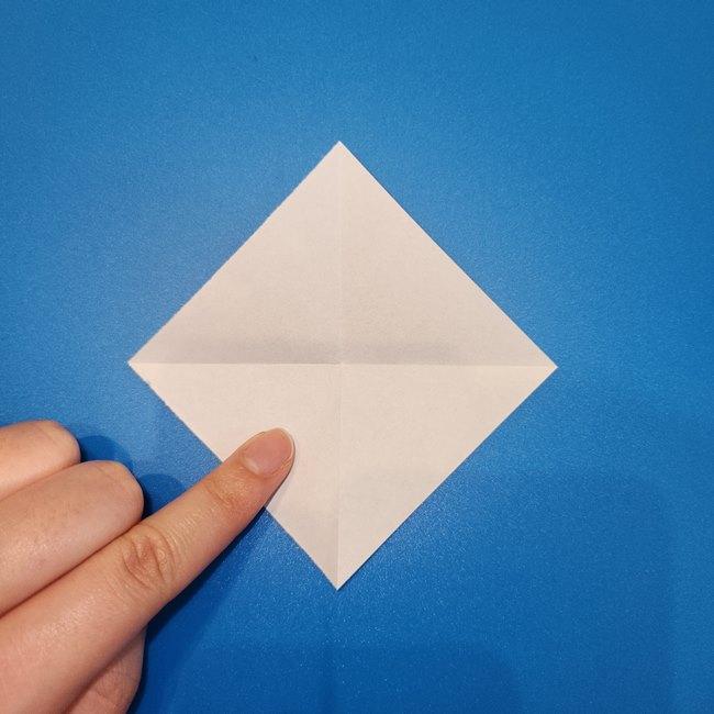 リコのペンダントの折り紙 簡単な折り方作り方①パーツ1(4)