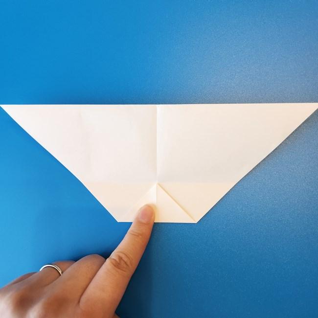 クワッスの折り紙の簡単な折り方作り方①顔(7)