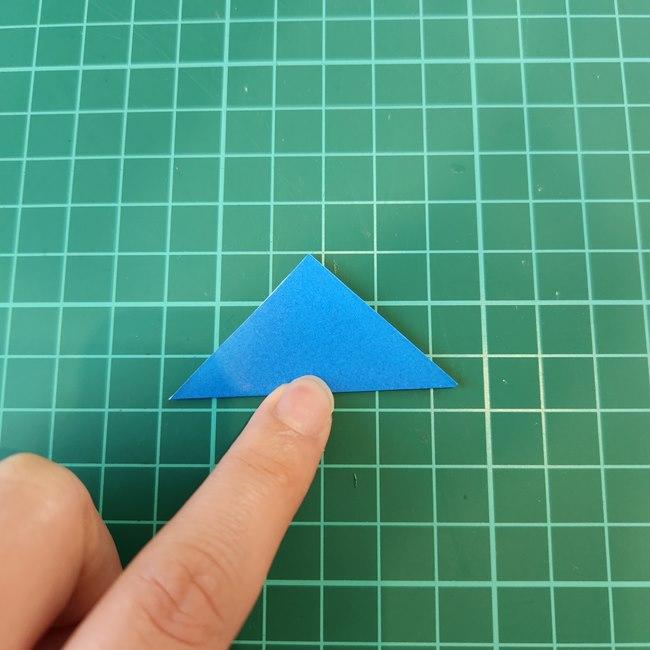 ポッチャマの折り紙の簡単な作り方折り方②首元(2)