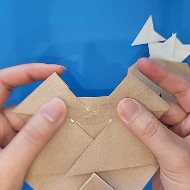 ポケモン折り紙 イワンコ折り方作り方⑤組み合わせ(3)