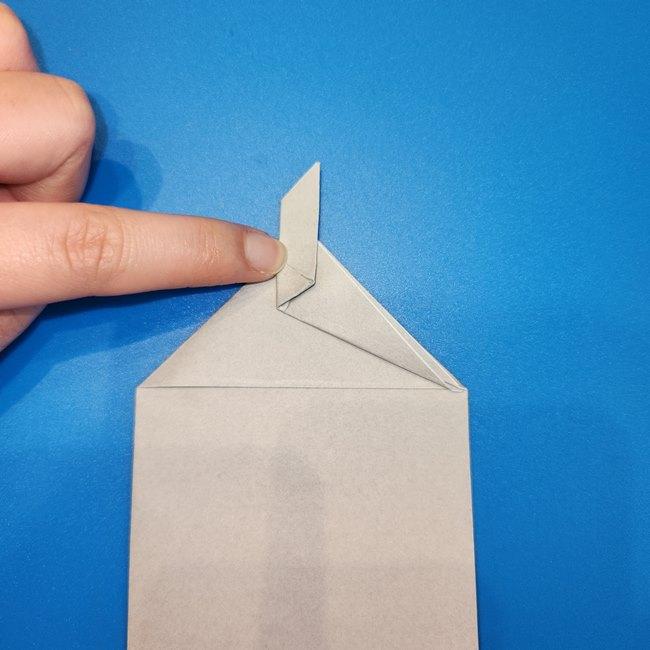 リコのペンダントの折り紙 簡単な折り方作り方③パーツ3(6)