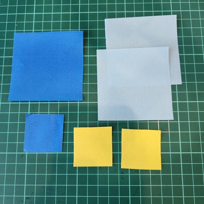 ポッチャマの折り紙は簡単！用意するもの1