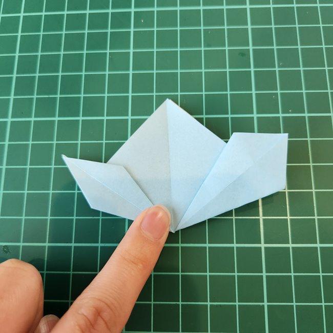ポッチャマの折り紙の簡単な作り方折り方④羽(15)