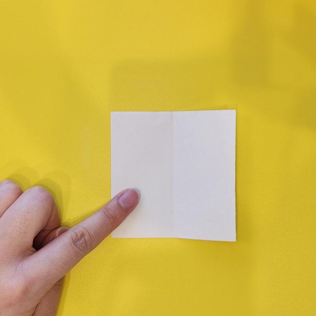 ミジュマルの折り紙の折り方は簡単♪①顔と耳(3)