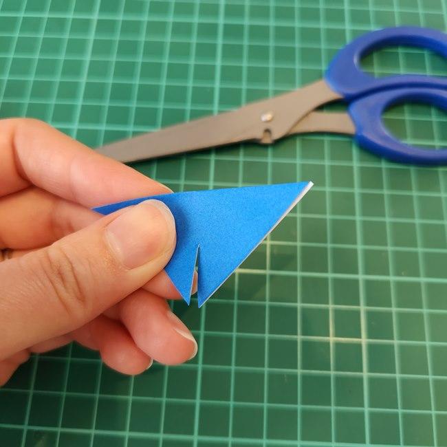 ポッチャマの折り紙の簡単な作り方折り方②首元(3)