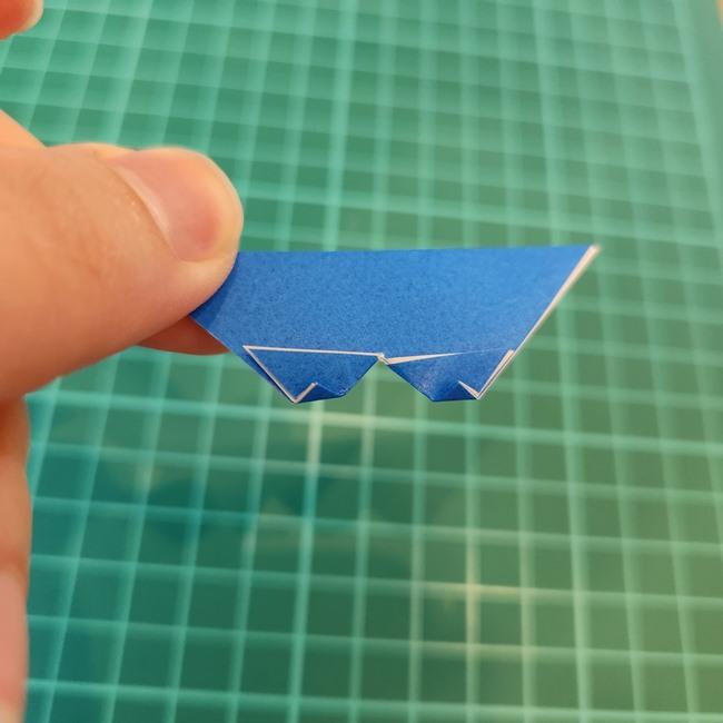 ポッチャマの折り紙の簡単な作り方折り方②首元(5)
