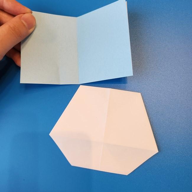 クワッスの折り紙の簡単な折り方作り方③顔・完成(11)