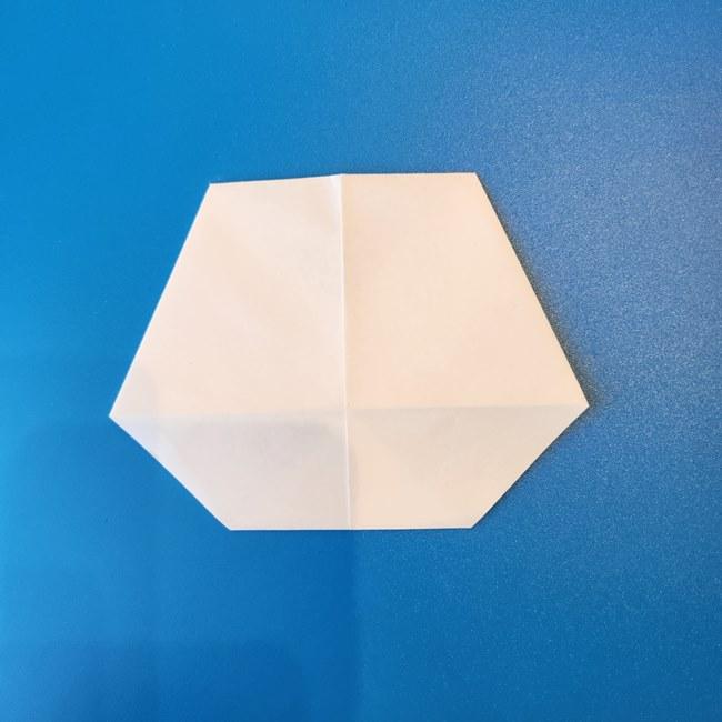 クワッスの折り紙の簡単な折り方作り方①顔(10)