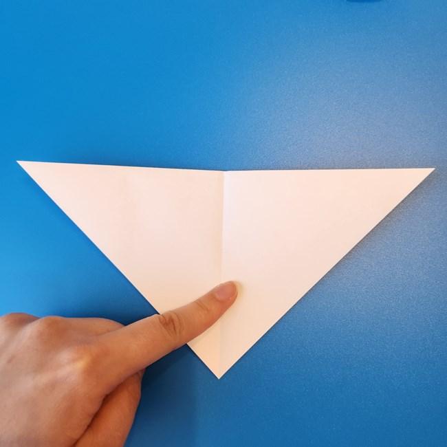 クワッスの折り紙の簡単な折り方作り方①顔(4)