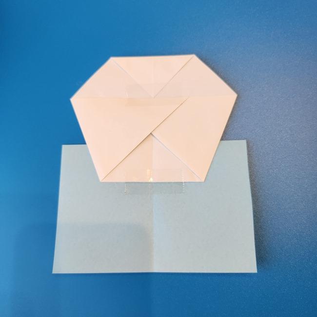 クワッスの折り紙の簡単な折り方作り方③顔・完成(14)
