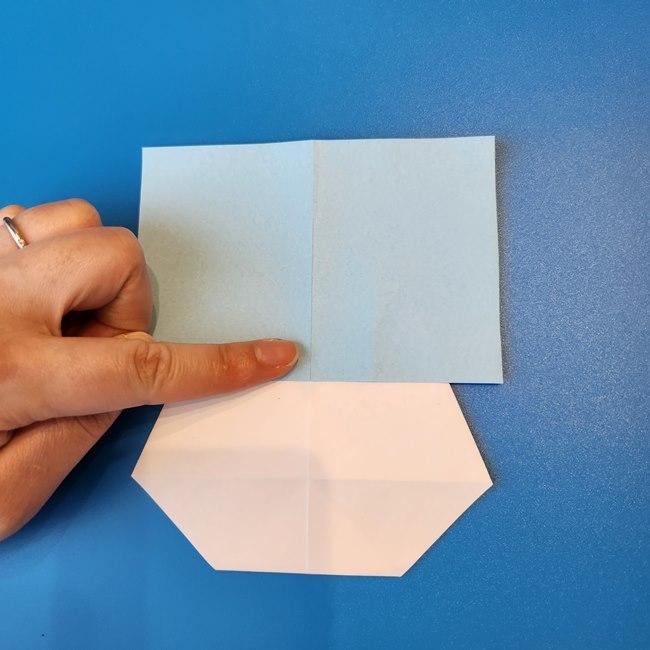 クワッスの折り紙の簡単な折り方作り方③顔・完成(11)