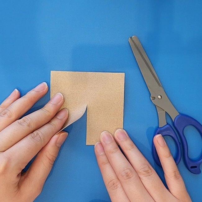 ポケモン折り紙 イワンコ折り方作り方③体(4)