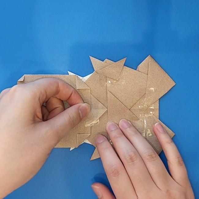 ポケモン折り紙 イワンコ折り方作り方⑤組み合わせ(9)