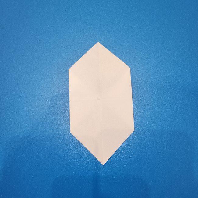 リコのペンダントの折り紙 簡単な折り方作り方①パーツ1(6)