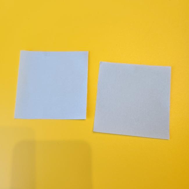 ぐるみんの折り紙の簡単な作り方折り方③耳(1)