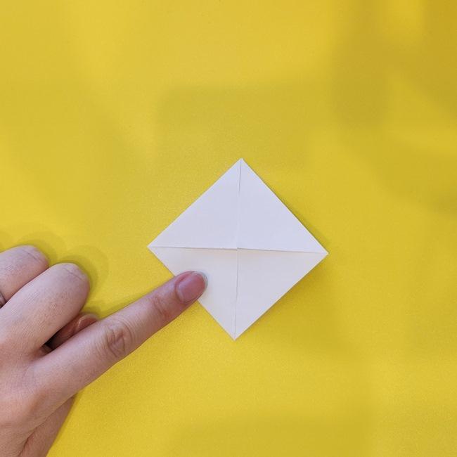 ミジュマルの折り紙の折り方は簡単♪①顔と耳(5)