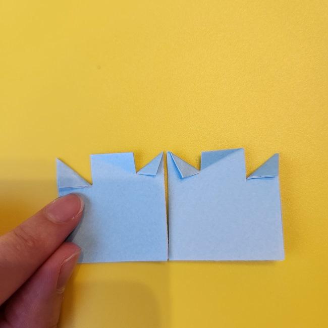 ぐるみんの折り紙の簡単な作り方折り方③耳(6)