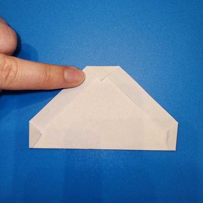 キャプテンピカチュウの折り紙の折り方作り方③帽子(6)