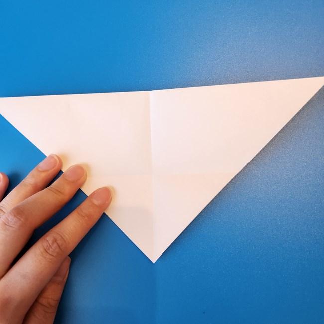 クワッスの折り紙の簡単な折り方作り方①顔(6)