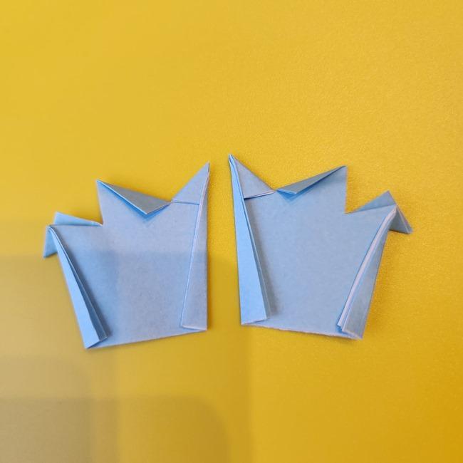 ぐるみんの折り紙の簡単な作り方折り方③耳(10)