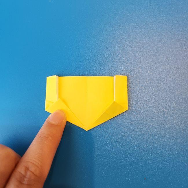クワッスの折り紙の簡単な折り方作り方②くちばし(11)