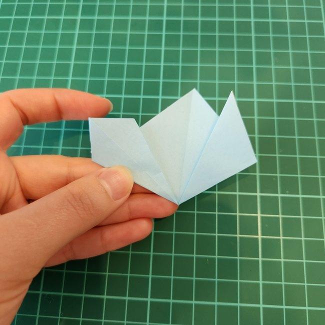 ポッチャマの折り紙の簡単な作り方折り方④羽(7)