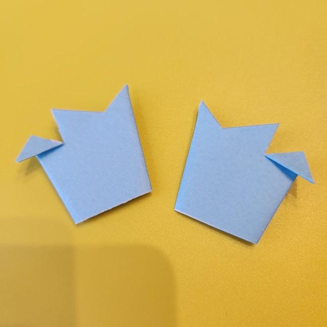 ぐるみんの折り紙の簡単な作り方折り方③耳(11)