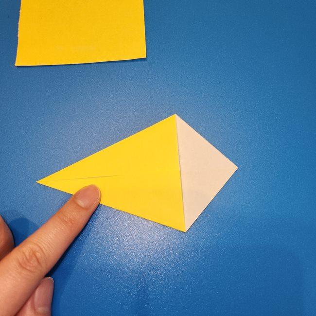 キャプテンピカチュウの折り紙の折り方作り方②耳(4)