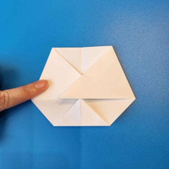 クワッスの折り紙の簡単な折り方作り方①顔(9)