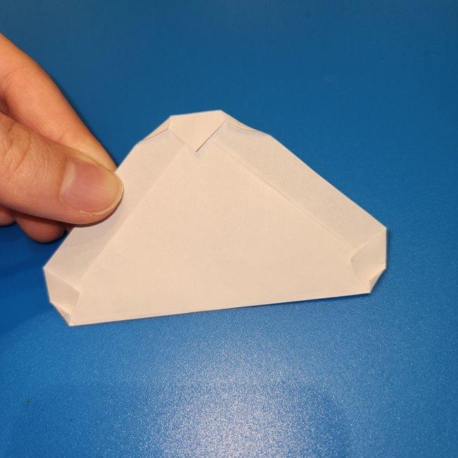 キャプテンピカチュウの折り紙の折り方作り方③帽子(8)