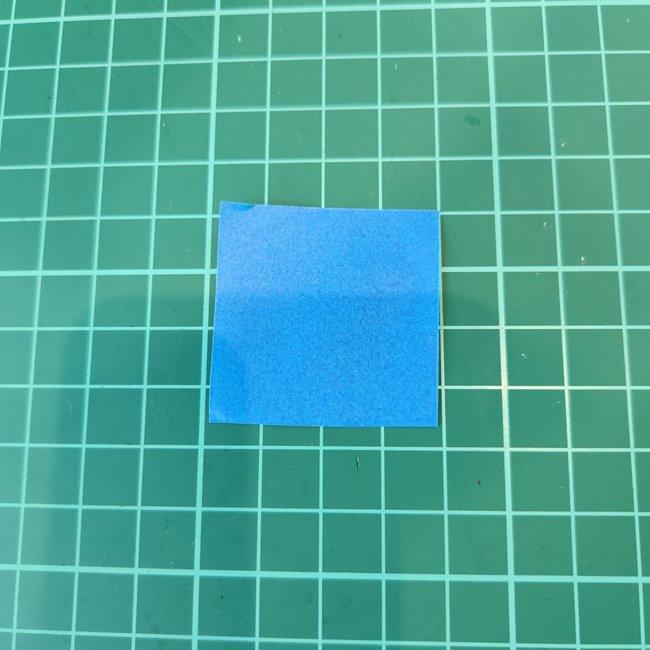 ポッチャマの折り紙の簡単な作り方折り方②首元(1)