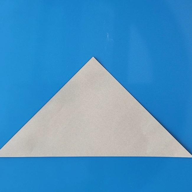 チラーミィの折り紙 簡単な作り方折り方①顔(2)