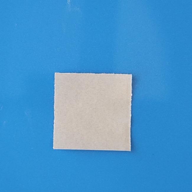 チラーミィの折り紙 簡単な作り方折り方③毛(1)