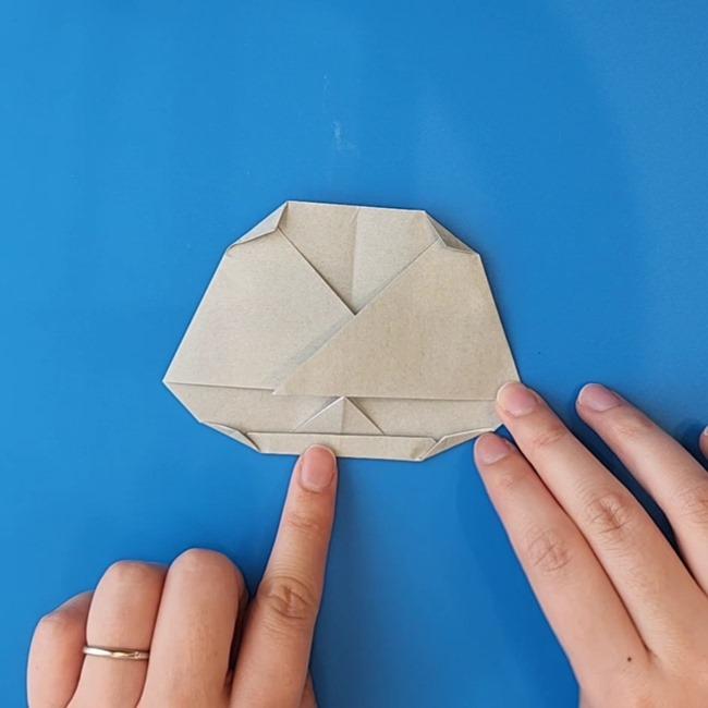 チラーミィの折り紙 簡単な作り方折り方①顔(13 )