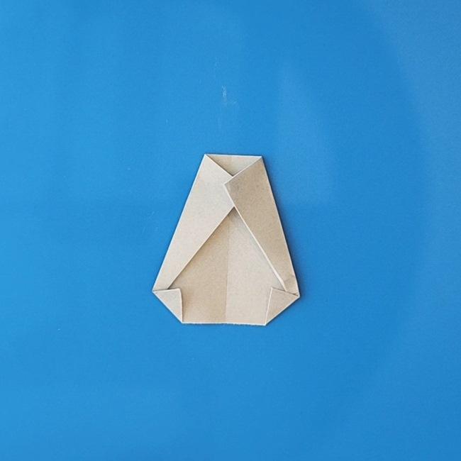 チラーミィの折り紙 簡単な作り方折り方④からだ(6)