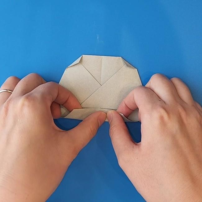 チラーミィの折り紙 簡単な作り方折り方①顔(11)