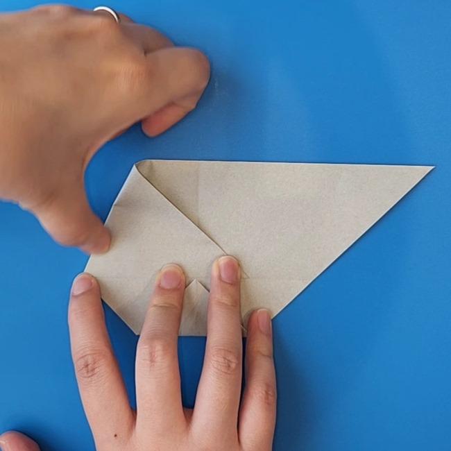 チラーミィの折り紙 簡単な作り方折り方①顔(8)