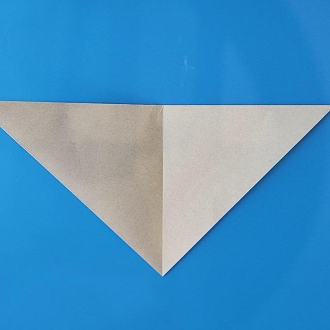 チラーミィの折り紙 簡単な作り方折り方①顔(4)