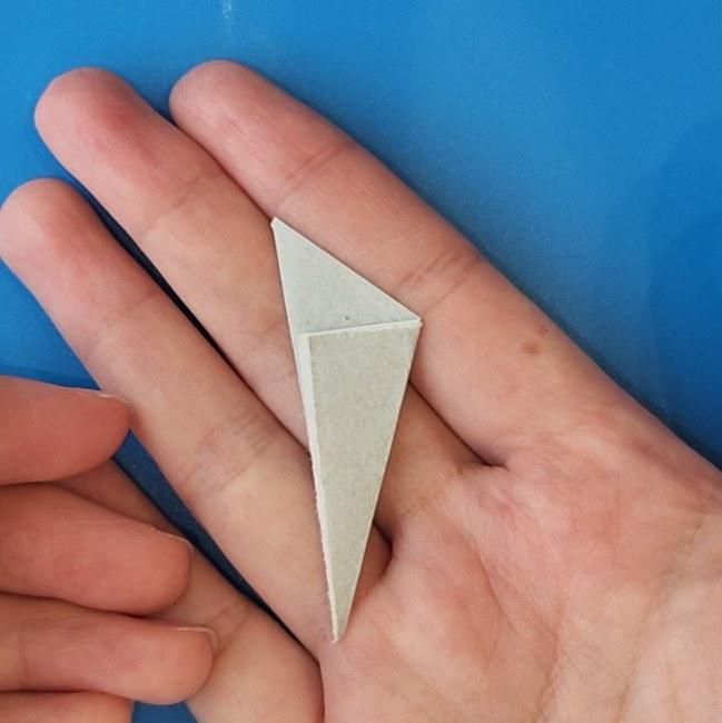 チラーミィの折り紙 簡単な作り方折り方③毛(4)