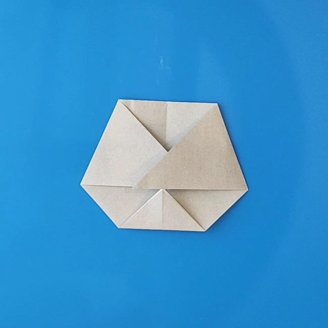 チラーミィの折り紙 簡単な作り方折り方①顔(9)