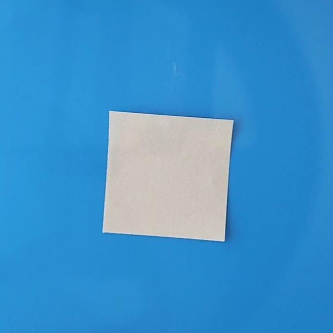 チラーミィの折り紙 簡単な作り方折り方⑤しっぽ(1)