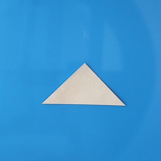 チラーミィの折り紙 簡単な作り方折り方⑤しっぽ(2)