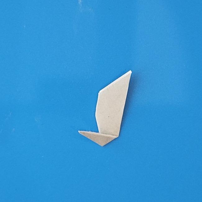 チラーミィの折り紙 簡単な作り方折り方③毛(6)